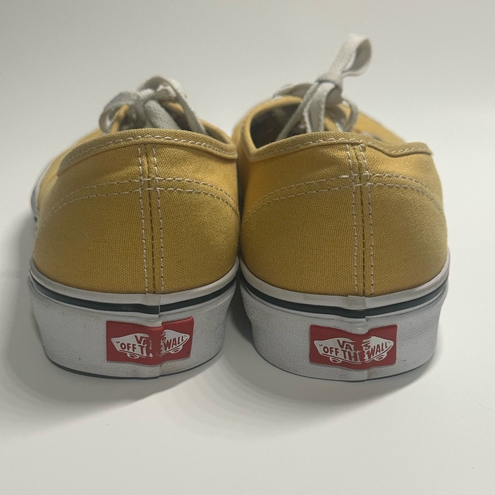 Vans unisex’s Yellow Canvas Sneakers men’s size 8 /women’s size 9.5 - Picture 3 of 5